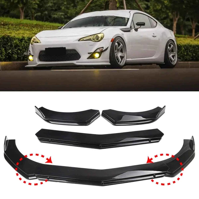 For KIA Stinger Forte GT Front Bumper Lip Spoiler Splitter Body Glossy Black