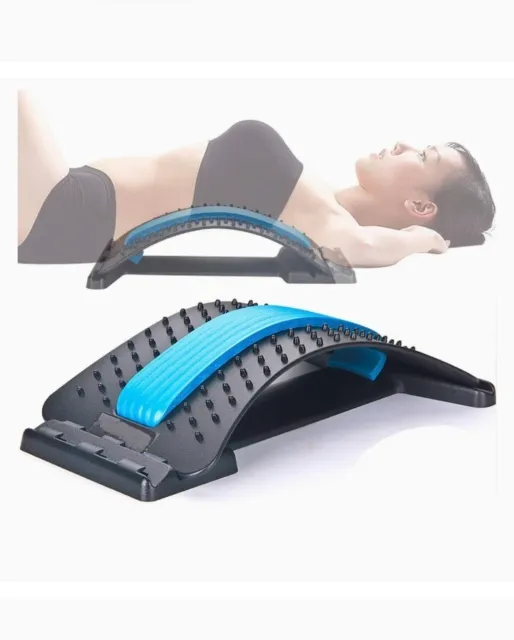 Estira de espalda para alivio del dolor de espalda baja, dispositivo de agrietamiento de espalda, multinivel