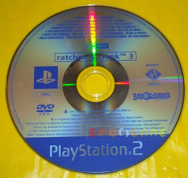 RATCHET & CLANK 3 a and Ps2 Versione Promo Europea gioco completo - SOLO DISCO