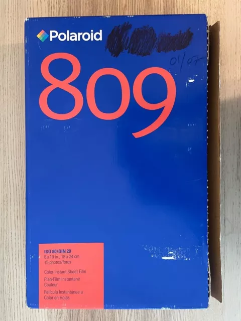 SEALED Box of Vintage Polaroid 809 Color 8x10 Instant Film
