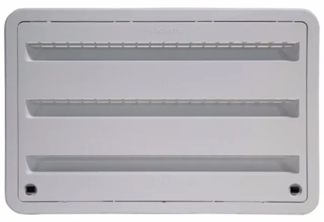 RV Camper Trailer 24" Dometic Refrigerator Side Wall Vent, New WHITE 3109350.011