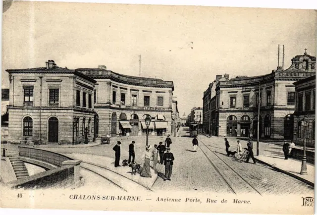 CPA CHALONS-sur-MARNE - Ancienne Porte Rue de MARNE (245473)