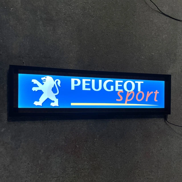 Enseigne PEUGEOT Lumineuse Publicité Atelier Magasin