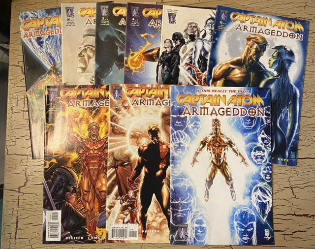Captain Atom Armageddon Comic Lot 1-9 . Wildstorm / DC . Alex Ross Variant