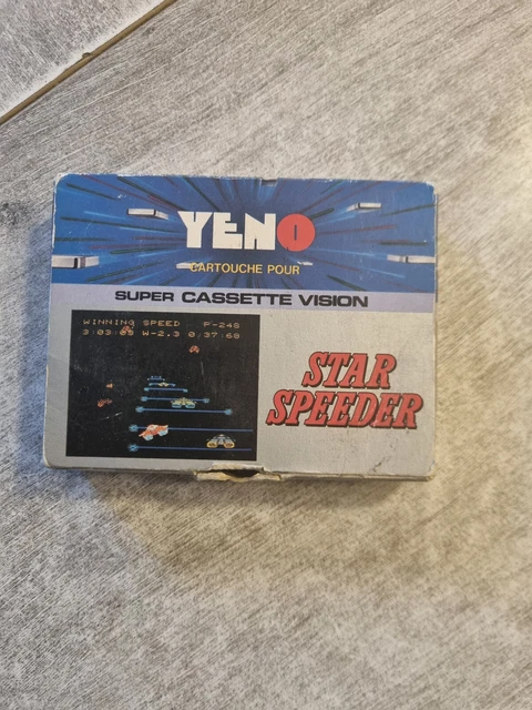 Lot De 2 Jeux Yeno Super Cassette Vision : Astro Wars 1 & Wheelie Racer (PAL, Complets)