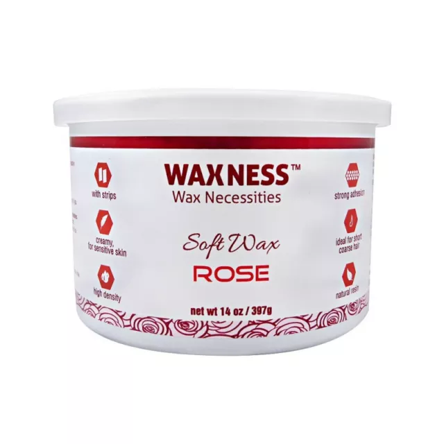 Cire de cire nécessités cire douce dépilatoire - rose 14,1 oz (400 g)