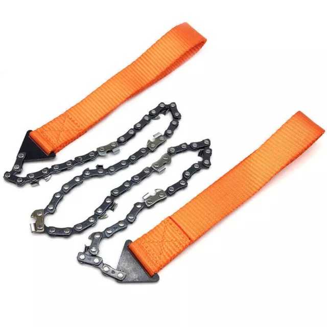 Outdoor Survival Chain Saw Chainsaw Emergency Camping Pocket Hand Pouch Portable