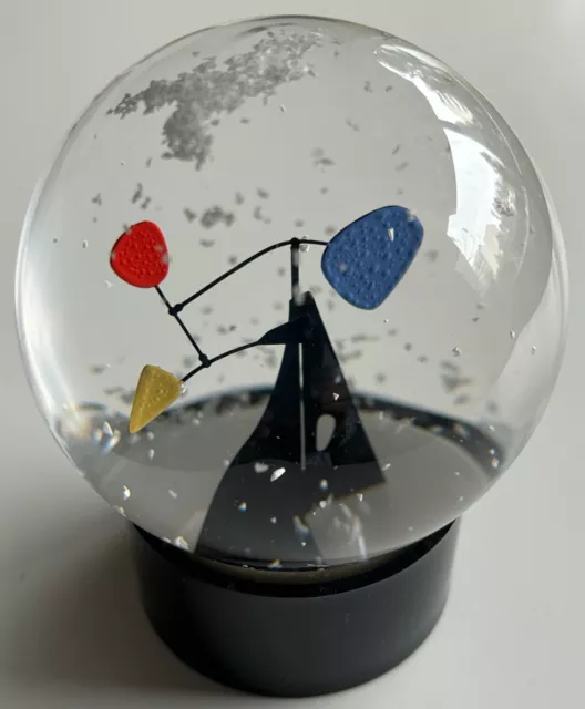 Style Calder Boule De Neige En Verre Avec Mobile En Métal Peint Glass Ball Snow