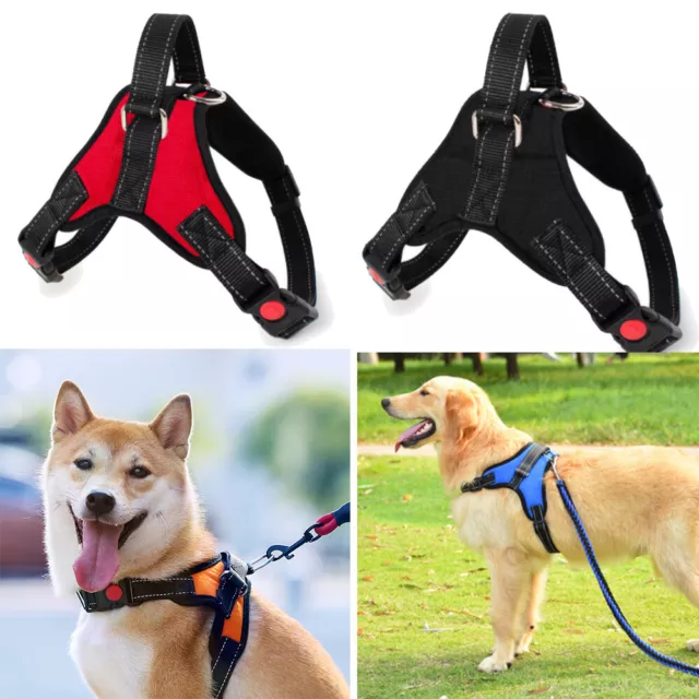 No Pull Dog Pet Harness Adjustable Control Vest Dogs Reflective  XS S M Large XL