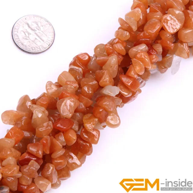 Natural 7-8mm Freeform Gemstone Chips Beads For Jewelry Making Strand 34"&15"