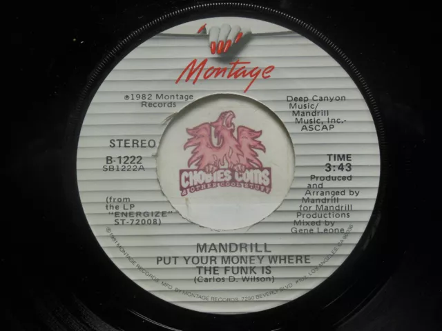 Mandrill – Put Your Money Where The Funk Is / Instrumental, 45 RPM Mint (JF)