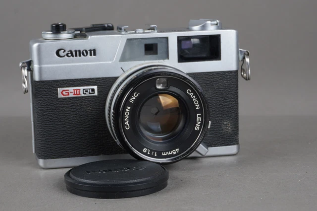 Canon Canonet G-III QL19 camera, with 45mm 1:1.9 lens