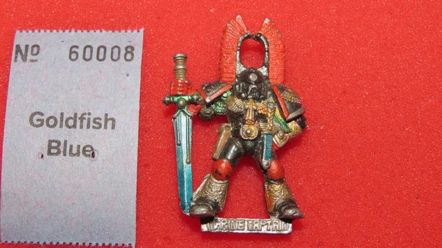 GAMES WORKSHOP WARHAMMER 40K Dark Angels Chapter Master Captain avec sac à dos EUR 9,29
