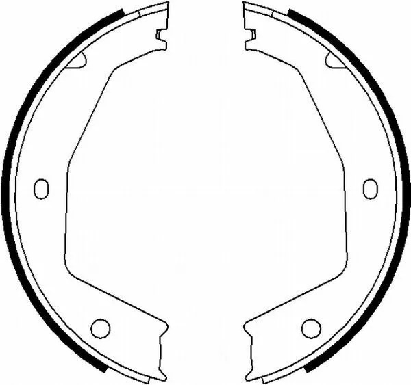 Textar Car Brake Shoe Rear Diameter 180mm Dimensions 30mm For Daimler 91070100