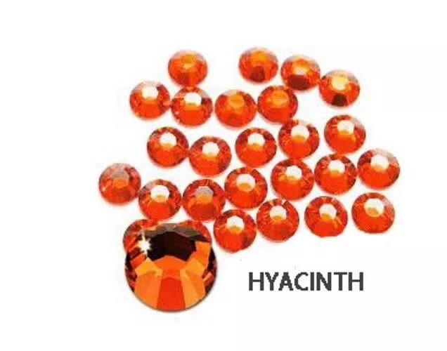 36 Original Swarovski 2028 flache Rückseite HYAZINTHENKRISTALLE - SS34 oder 7,2 mm - aufkleben