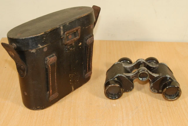 FERNGLAS 03 DIENSTGLAS Carl Zeiss Jena 6x24 mit Köcher WK1 Militär / Binoculars