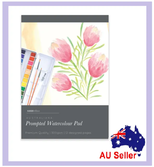 KaiserColour Watercolour Prompted Book - AUSTRALIANA