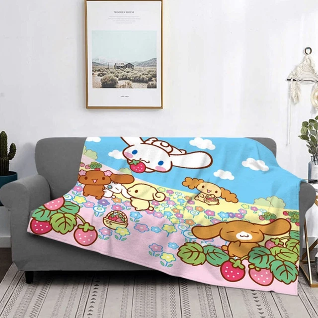 KAWAII SANRIO CINNAMOROLL sherpa blanket hello kitty kuromi my melody