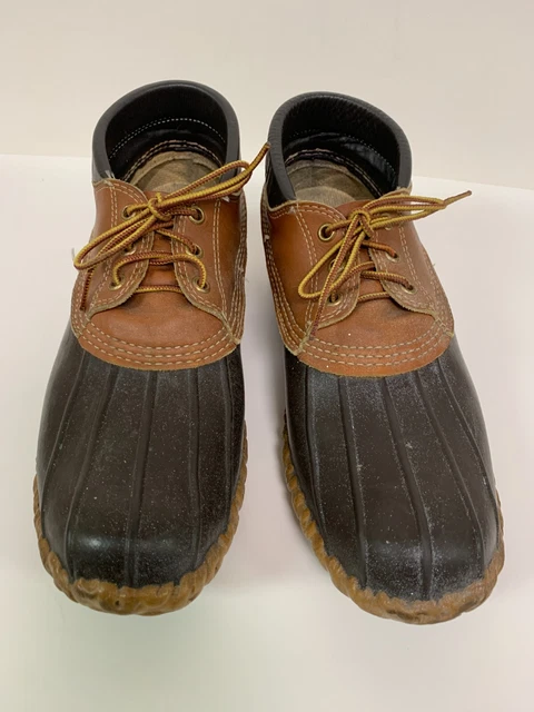 Bottes L.L. Bean Maine Hunting Shoe - Vintage - Taille 10 - Cuir Marron - Originales