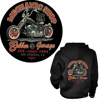 Biker Sweatshirt Kapuze Chopper Vintage Motorrad Bobber Custom Hoodie *4239