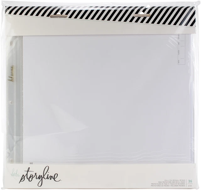 Paquete de recarga Heidi Swapp Storyline2 12"" X12"" 36/paquete-HS313745