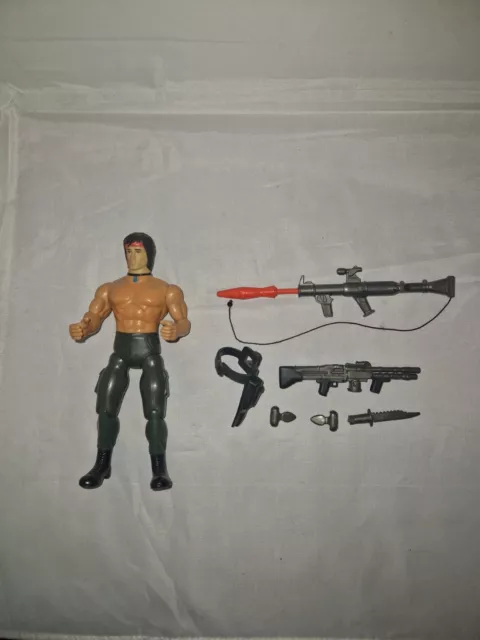 Vintage Rambo Force Of Freedom Figure   Coleco Anabass 1985 Near Complete