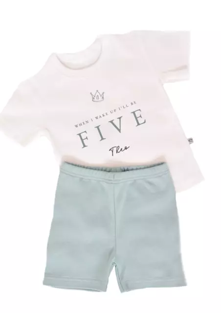 Pantaloncini pigiami personalizzati When I wake Up a qualsiasi età ragazzi ragazze compleanno pjs corona