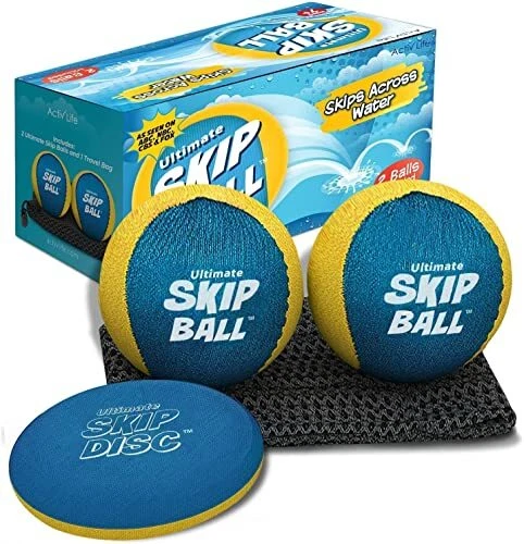 Activ Life Skip Ball, confezione da 2 (ciano), palla da salto acqua, palline da salto per