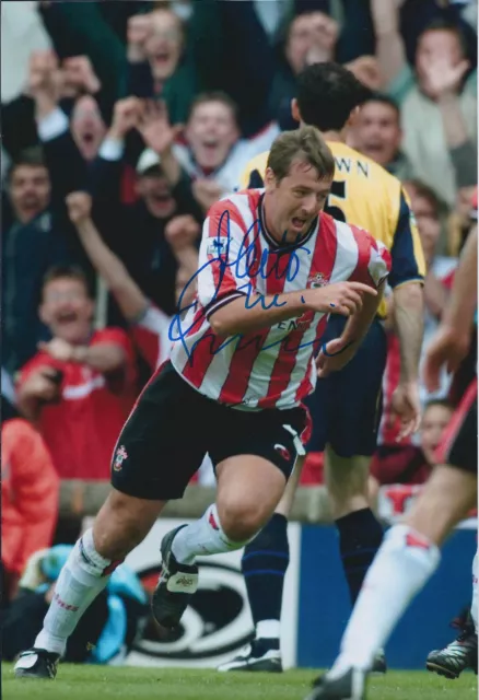 Matt Le TISSIER Signed Autograph 12x8 Photo AFTAL COA Southampton Sky TV Pundit