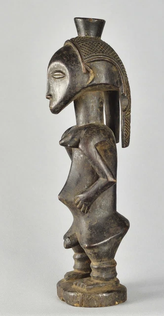Rare beautiful LUBA male figure statue sculpture Congo African Tribal Art 1561