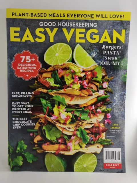 Good Housekeeping Magazine Easy Vegan 75+Delicious Satisfying Recipes