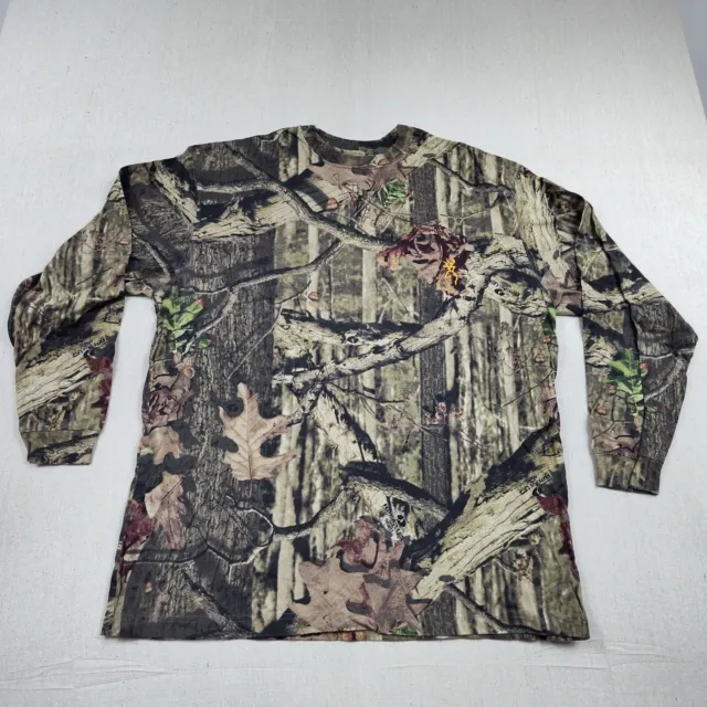 Browning Mossy Oak Break Up Infinity Camo Long Sleeve Shirt Men's Size Large