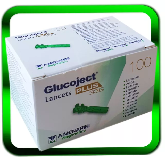 GLUCOJECT Lancets PLUS 33 G | 100 St. Lanzetten für Stechhilfe ►Händler◄