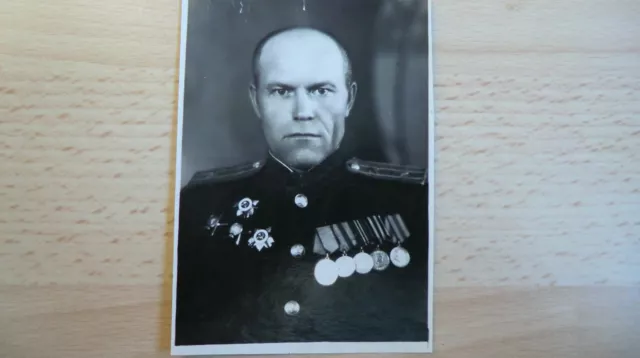 Foto Portrait Russische Offizier 100% Original UDSSR Nr-22