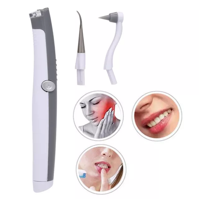 Electric Sonic Dental Scaler Tartar Calculus Plaque Remover Teeth Stains Cleaner