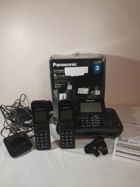 Panasonic KX-TG9542 Cordless Link2Cell Bluetooth 6.0Ghz PLUS - ONE MELTED