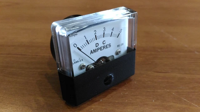 DC 0-5Amp Panel Ampere Meter MU-38