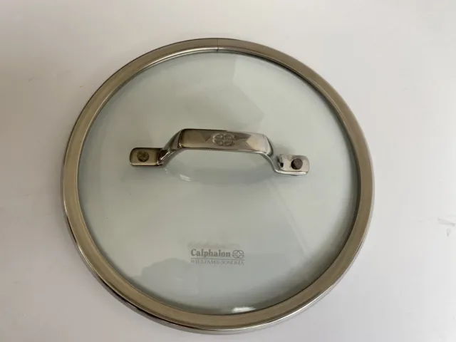 Calphalon Williams Sonoma 8.5" ID / 9" OD Glass & Stainless Replacement Lid Only