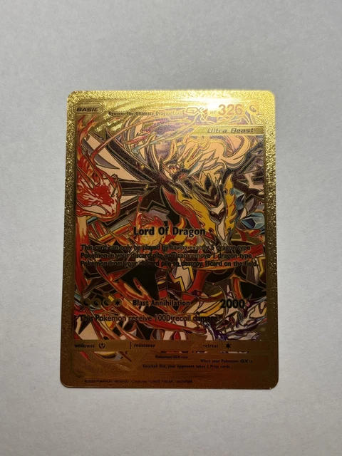 MASTER COLLECTION GOLD Titanium Coating Blade Dragon Wrap Around 