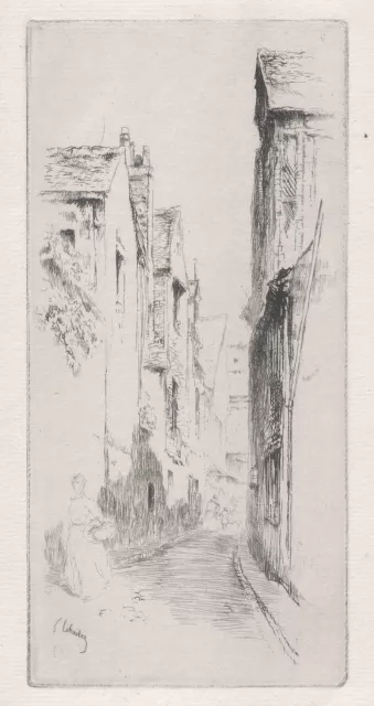 Gustave Leheutre. La Rue du Petit-Gars. A Tours.