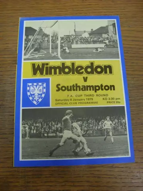 06/01/1979 Wimbledon v Southampton [FA Cup]