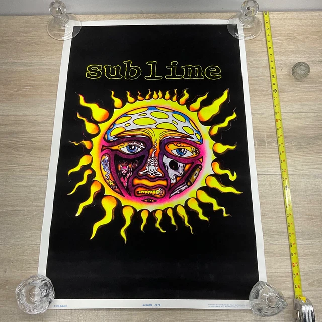 Vintage 1998 Sublime #876 Original Blacklight Poster Funky Enterprises