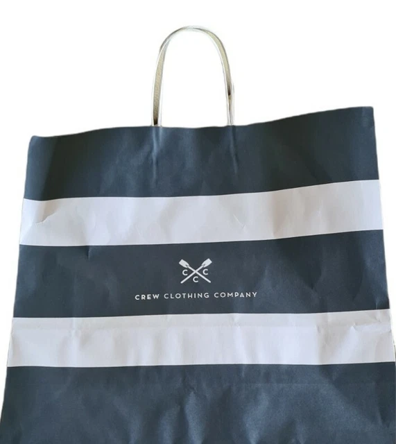 Borsa di carta grande vettore abbigliamento equipaggio azienda