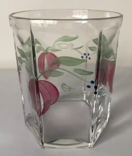 ORREFORS SWEDEN SIGNED CRYSTAL GLASS TUMBLER 8cm - 3.25" HIGH