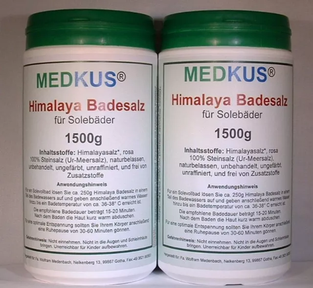 Solesalz - Himalayasalz*  für Solebäder "MEDKUS®"   3000g                  #5562