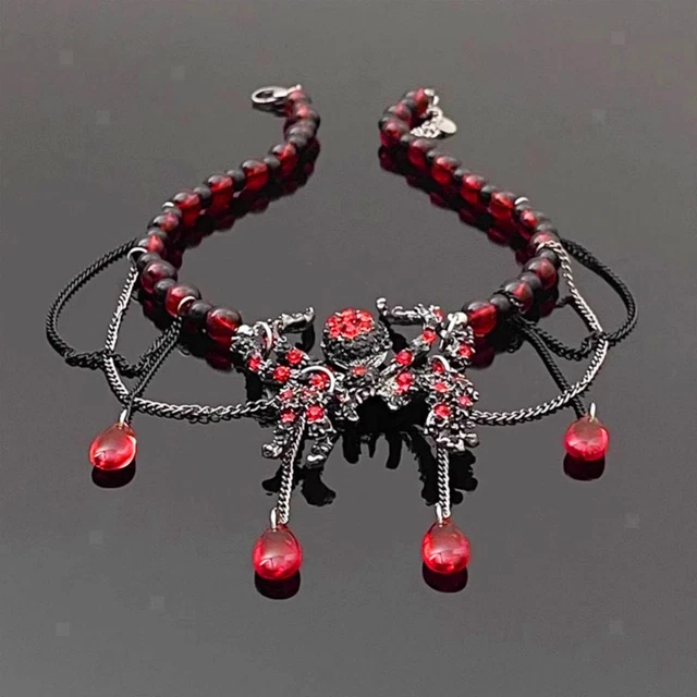 Collier Ras Du Cou En Métal Lourd Avec Pampilles En Résine - Marque ODYS - Occasion Très Bon État