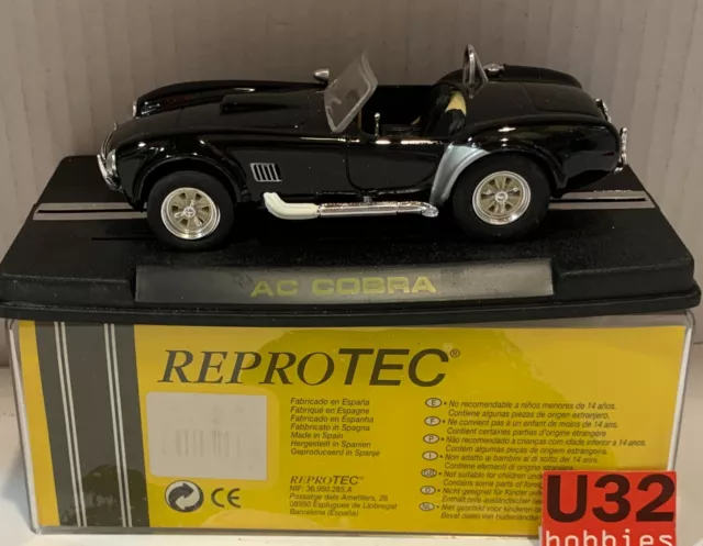 SLOT CAR REPROTEC RT 1962 AC Shelby Cobra Negro Street Car 83.42 PicClick UK
