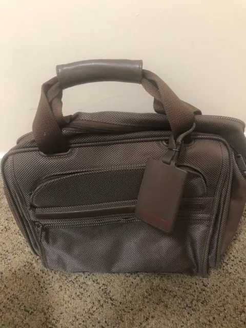 TUMI Brown Travel Accessory Bag Carry-On - Crossbody Strap Missing 22155CH4Alpha