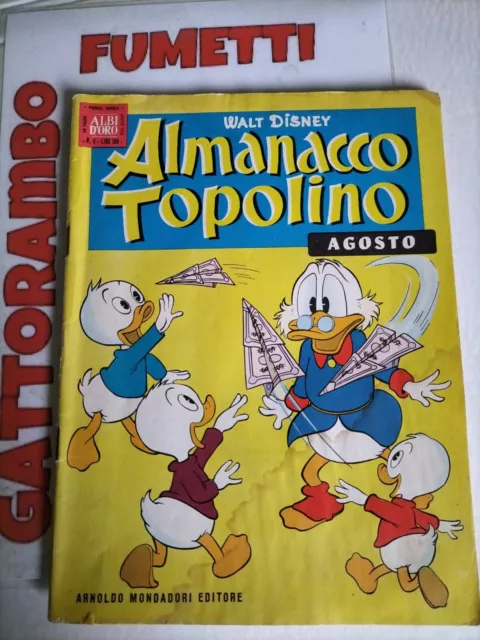 Albi d'oro Almanacco Topolino N.8 con gioco anno 1960 - Disney Mondadori buono