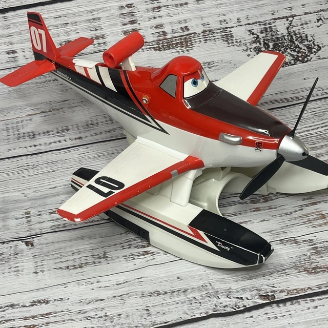 DISNEY PIXAR PLANES Fire Rescue Dusty Pontoon Large Plastic Figure Toy